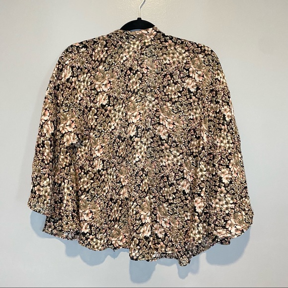 Staring At Stars Womens Floral Lightweight Polyester Open Front Cardigan Size M - Picture 2 of 4